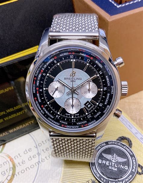 breitling transocean watchfinder|Breitling Transocean chronograph unitime.